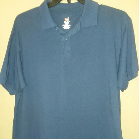 Hanes Comfort Blend Men's Polo Size Large - Picture 1 of 4